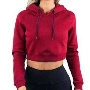 New Wholesale Fitness Womens Gym <b>Hoodies</b> Custom High Quality <b>Workout</b> Sports Crop Top Athletic Hoodie for Women - Product Image 6