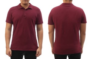 T-shirt décontracté à manches courtes en coton de haute qualité pour hommes avec col T-shirt polo à prix bon marché - Product Image 2