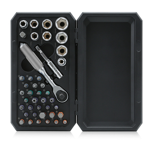 <span class=keywords><strong>Kit</strong></span> de 42 mini-embouts à cliquet 70 N.m 72 dents S2 CR-V avec brise-<span class=keywords><strong>vitre</strong></span> d'urgence pour réparation automobile, vélo et maison - Product Image 1