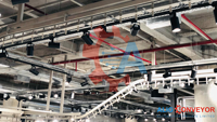 Nuovo Sistema di Trasporto Aereo Chiuso 5T in Acciaio Dolce Industriale a Velocità Regolabile e Durevole