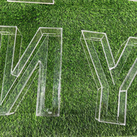 BOYANG – Lettres creuses en acrylique transparent haut de gamme de 3 mm, personnalisables en taille et couleur, pour façades de bâtiments et commerces, durables et résistantes à la flexion à chaud