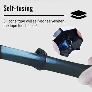 Ruban auto-fusible en silicone personnalisé en usine Ruban isolant électrique en silicone à étanchéité rapide résistant à la chaleur - Product Image 5