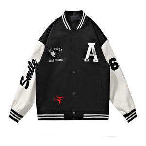 Chaqueta universitaria de lana de temporada de invierno de estilo Vintage personalizada, lo último en Collage, chaqueta universitaria de cuerpo de lana con manga de cuero - Product Image 2