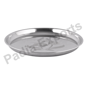 Plateau à collation en acier inoxydable écologique avec plaque de fond au design élégant de dessin animé pour tasses et assiettes pour les mariages et les repas raffinés - Product Image 2