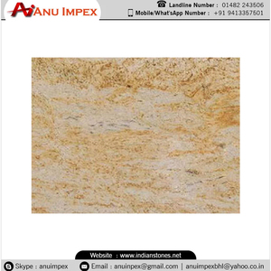 Compre losa de piedra natural de granito de oro marfil de la mejor calidad 100% para aplicaciones domésticas y hoteleras - Product Image 2