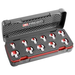 Jeu de clés à fourche métriques Facom 9x12mm (11 pièces) Clé à molette pour usage domestique ou professionnel - Product Image 1