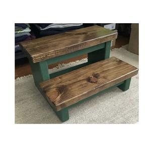 Wooden Step Stool with Strong Timber Construction Perfect for Reaching Kitchen Shelves Bathroom <b>Vanities</b> and <b>Bedroom</b> Spaces - Product Image 6