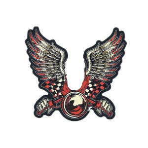 Venta al por mayor de alta calidad libremente diseño Logo parche hierro en bordado parches peces bordado parches para bolsos - Product Image 4