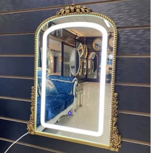 Modern Brass Wall <b>Mirror</b> for Indoor Home Decor Living Room Wall Decor with Painted Finish - Product Image 2