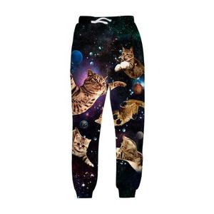 Automne hommes taille haute Gym Fitness pantalon décontracté travail pantalons de survêtement avec motif droit foncé décontracté sport Joggers plaine teint - Product Image 1