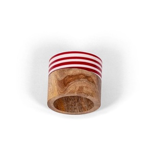 Vente chaude Rond De Serviette Résine Et Bois nouveau style porte-serviettes adapté à la cuisine restaurant bar bureau fête maison vaisselle - Product Image 5