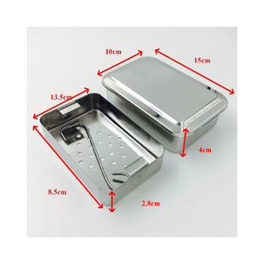 ชุดเครื่องมือผ่าตัดถาดสแตนเลสกล่องฆ่าเชื้อแบบจุ่มด้วยมือคุณภาพสูงได้รับการรับรองจาก CE สำหรับคลินิกทางการแพทย์ - Product Image 2