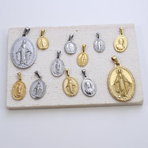 Colgantes religiosos católicos <span class=keywords><strong>de</strong></span> 18 quilates personalizados, colgantes <span class=keywords><strong>de</strong></span> <span class=keywords><strong>Virgen</strong></span> <span class=keywords><strong>de</strong></span> <span class=keywords><strong>Guadalupe</strong></span>, <span class=keywords><strong>Virgen</strong></span> María, para fabricación <span class=keywords><strong>de</strong></span> joyas DIY - Product Image 4