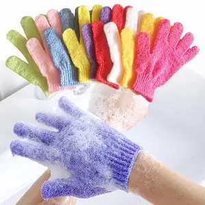 Vente en gros de gants de bain du Maroc serviette en viscose à récurer gants exfoliants gant de gommage gant de gommage magique exfoliant