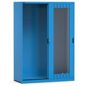 Armadio con porte scorrevoli a fessura in chiave comfort C0 policarbonato vuoto-EH = 78x27-dim. Mm L = 1428 D = 600 A = 2000 - Product Image 1