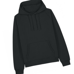 เสื้อมีฮู้ดแบบสวมหัวสีดำใหม่สำหรับทุกเพศเสื้อฟลีซผ้าฝ้ายพิมพ์โลโก้ใหม่นุ่มอบอุ่นลำลองเสื้อมีฮู้ดในฤดูหนาว - Product Image 4