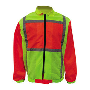 OEM de alta venta Hi Vis chaquetas reflectantes logotipo personalizado a prueba de viento Softshell Flash Chaquetas Chaqueta de malla para caballeros - Product Image 4
