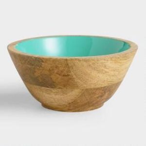 ชามไม้อะคาเซียสำหรับเครื่องครัวงานทำมือถ้วยเสิร์ฟพร้อมพิมพ์ลายเคลือบดีไซน์ทันสมัย - Product Image 5