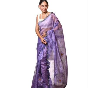 Exclusif Top Qualité Mariage/Fête Spécial Fantaisie Coupe Bordure 5.5 MTR Longue Longueur Saree Avec Un Stitch Blouse Pièce De SIE - Product Image 1