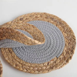 Napperons en corde de coton rotin de style bohème tissé à la main pour décor de table Garden Party - Product Image 5