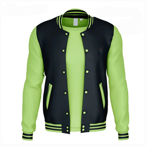 Chaqueta universitaria de diseño superior para hombre, chaqueta de béisbol universitaria cómoda con cuello levantado de lona de alta calidad con estampado personalizado para hombre - Product Image 2