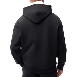 Manufacturer's Bulk Heavyweight Fleece Hoodie for Men Thick Cotton Oversize Pullover Custom Plain Dyed Sweatshirt for Autumn - Product Image 3