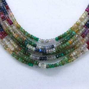 Vente 5 lignes de pierres précieuses naturelles multiples à facettes rondes de guérison collier de perles de pierres précieuses prix de gros bijoux pour femmes - Product Image 4