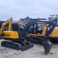 Excavatrices hydrauliques miniatures VOLVO EC60D d'occasion de haute qualité, 6 tonnes, Volvo 60 EC60D, excavatrice sur chenilles avec moteur, boîte de vitesses, pompe
