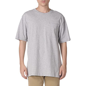 <b>Men</b>’s Pocket Cotton T-<b>Shirt</b> Solid Color Crew Neck Tee with Chest Pocket Wholesale Casual Wear - Product Image 3