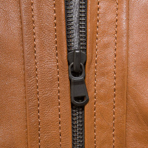 Custom Embroidered Logo Genuine Leather Stand Collar Waterproof Casual Zipper Closure <b>Men's</b> Winter <b>Jacket</b> 2025 New Fashion <b>Long</b> - Product Image 6