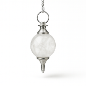 Péndulo de Cuarzo Transparente al por Mayor, Piedra Natural, Cristal Curativo, Herramienta de Adivinación, Radiestesia, Metafísica, Feng Shui, Amor - Product Image 1