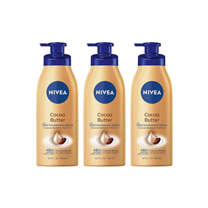 Lait corporel nourrissant intensif, hydratation longue durée, lait corporel au beurre de cacao Nivea, avec un parfum chaud de cacao - Product Image 1