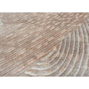 Alfombra de Bambú y Seda Anudada a Mano Estilo Boho Aibz-1016, Color Gris Azalea y Negro, Patrón Abstracto Rectangular para Sala de Estar, Dormitorio y Pasillo - Product Image 3