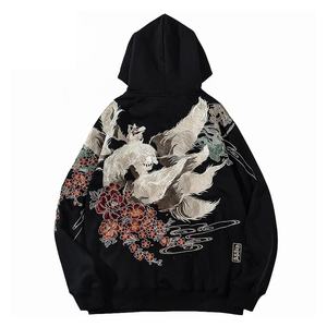 Sudadera con Estampado Gráfico Personalizado, Estilo Urbano, Lavado Ácido, 100% Algodón, Felpa, Corte Holgado, Otoño, Bordada, Precio al por Mayor - Product Image 2