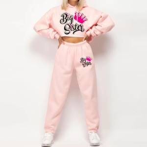 Dernière mode Pull personnalisé pour femmes Crop Top à capuche Style Streetwear léger pour l'automne - Product Image 1