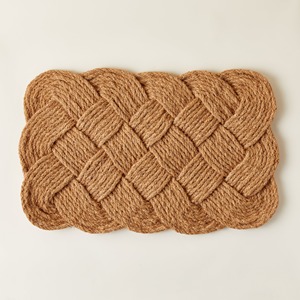 Paillasson en fibre de coco tressé à la main d'entrée tapis noués naturels les plus vendus pour porte d'entrée fabriqués au Vietnam - Product Image 1