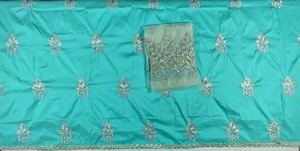 Vestido envolvente nigeriano con cuentas pesadas para mujer, vestido con cuentas de diseño africano con diadema, ropa africana para adultos - Product Image 6