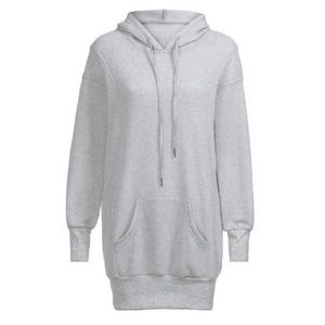 Sweat-shirt à col rond en polaire surdimensionné pour femmes, pull-over à épaules tombantes, sweat-shirt à capuche avec broderie personnalisée de haute qualité - Product Image 3