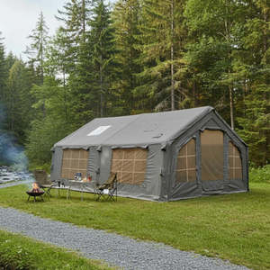 Tente Gonflable Portable Étanche en Oxford pour Camping, Abri Rapide à Monter, Cabane de Glamping pour 3-4 Personnes, Une Chambre et un Salon - Product Image 2