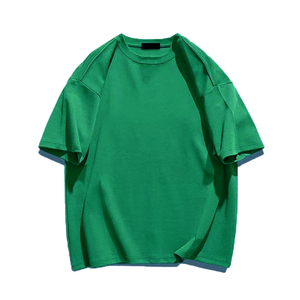 Impression personnalisée hommes 100% coton T-shirt goutte épaule T-Shirt pour hommes 2024 nouveau Style de rue mode décontracté - Product Image 1