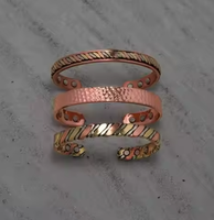 Bracelet en cuivre pur fait main, ajustable, style vintage, bijou énergétique de guérison pour hommes et femmes, artisanat métallique