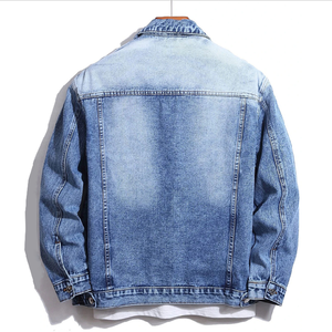 Chaqueta Vaquera de Mezclilla de Alta Calidad y Moda para Hombre, 100% Algodón, Estilo Urbano Personalizado, Chaqueta Vaquera Informal para Hombre - Product Image 2