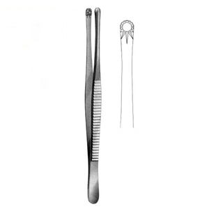 Pince à disséquer les tissus et les poumons RUSS-MODEL pince à pansement en acier inoxydable droite personnalisée CE hôpital médical PK 3 ans - Product Image 1