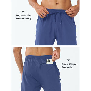 กางเกงเอวสูงผู้ชายแบบถักมีกระเป๋าของผู้ชายกางเกงผู้ชายผ้าปักลายน้ำหนักเบากางเกงรัดเอวยางยืดสั่งทำได้สำหรับผู้ชาย2025 - Product Image 5