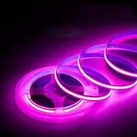 Morado Luz ambiental regulable 4MM DC12V/24V Púrpura COB Tira de luces LED para paisaje con IP65/IP68 y para