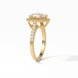 14K oro blanco corazón corte incoloro Moissanite anillo de compromiso 2,00 TW joyería para boda fiesta piedras preciosas anillos Gra certificado - Product Image 5