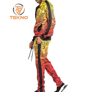 Chándal de sublimación para hombre con tejido suave estampado vibrante perfecto para deportes de gimnasio y ropa casual que ofrece comodidad y estilo - Product Image 3