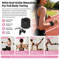 Pesas Ajustables para Muñecas y Tobillos con Silicona Suave al Tacto y Velcro, Ideales para Yoga y Gimnasio en Casa