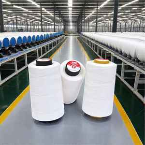 Vente en gros 100% fil de coton teint fantaisie blanc 75/36F 100d/150d peigné écologique anti-bactéries tricot à la main couture tissage - Product Image 5