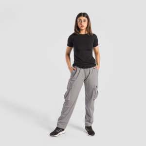 Pantalon cargo décontracté Ristic 100% coton gris clair, taille élastique, logo personnalisable, décorations à fermeture éclair, nouvelles caractéristiques, tailles XL à 6XL - Product Image 4